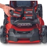 EINHELL Professional Akku-Rasenmäher GP-CM 36/52 S Li BL, 36Volt (2x18Volt) rot/schwarz, 4x Li-Ionen Akku 5,2Ah, mit Hinterradantrieb Vario Speed