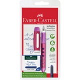 Faber-Castell Scribolino Schulfüller, Linkshänder, brombeer, Füllfederhalter violett