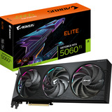 GIGABYTE GeForce RTX 5060 Ti AORUS ELITE 16G, Grafikkarte DLSS 4, 3x DisplayPort, 1x HDMI 2.1