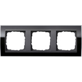 Gira Abdeckrahmen dreifach, Abdeckung schwarz, Retail