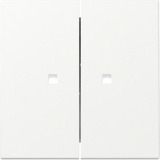 Gira Wippe zweifach mit Kontrollfenster weiß, Retail