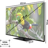 JVC LT-55VU6355, LED-Fernseher 139 cm (55 Zoll), schwarz, UltraHD/4K, Tripple Tuner, Smart TV, Drehbarer Standfuß