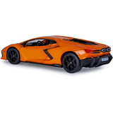 Jamara Lamborghini Revuelto Diecast, Modellfahrzeug orange, Maßstab 1:32, inkl. Knopfzellen, Rückzugmotor