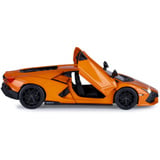 Jamara Lamborghini Revuelto Diecast, Modellfahrzeug orange, Maßstab 1:32, inkl. Knopfzellen, Rückzugmotor