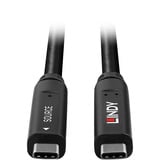 Lindy USB 3.2 Gen 1 & DP 1.4 Typ C Hybridkabel schwarz, 8m