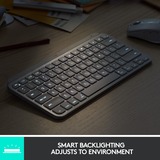 Logitech MX Keys Mini, Tastatur graphit/schwarz, DE-Layout