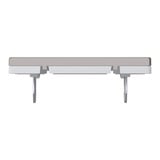 Merten Blindabdeckung Nickelmetallic System Design MEG4075-6050 grau, Retail