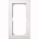 Merten Rahmen zweifach ohne Mittelsteg weiß, Retail