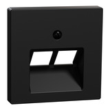 Merten Zentralplatte für UAE-Einsatz, 2-fach schwarz (matt), Retail