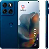 Motorola edge 60 512GB, Handy Gibraltar Sea, Android, Finish mit Canvas-Optik, 12 GB