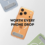 PanzerGlass CARE Kickstand Case, Handyhülle transparent, iPhone 17 Pro, MagSafe