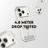 PanzerGlass CARE Kickstand Case, Handyhülle transparent, iPhone 17 Pro, MagSafe