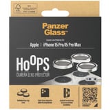 PanzerGlass Hoops Metall Kameraschutz, Schutzfolie weiß, iPhone 15 Pro / 15 Max