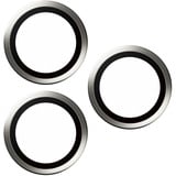 PanzerGlass Hoops Metall Kameraschutz, Schutzfolie weiß, iPhone 15 Pro / 15 Max