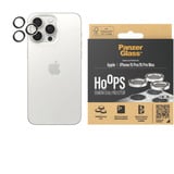 PanzerGlass Hoops Metall Kameraschutz, Schutzfolie weiß, iPhone 15 Pro / 15 Max