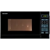 SHARP R242BKW, Mikrowelle schwarz