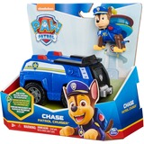 Spin Master Paw Patrol - Polizei-Fahrzeug mit Chase-Figur, Spielfahrzeug blau