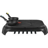 Tefal Wokparty Duo Tischgrill, Elektrogrill schwarz, 1.000 Watt