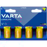 VARTA Longlife Batterie LR14, C (Baby) 4 Stück
