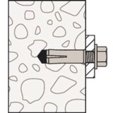 fischer Einschlaganker EA II M6 R, Dübel edelstahl, 100 Stück, rostfrei