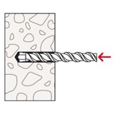 fischer Einschlaganker EA II M6 R, Dübel edelstahl, 100 Stück, rostfrei