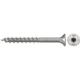 fischer Spanplattenschraube PowerFast II 5,0x60 Senkkopf TX 100 Stück, mit Teilgewinde, Edelstahl A4