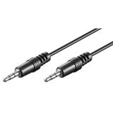 goobay Audiokabel 3,5mm > 3,5mm schwarz, 2,5 Meter