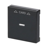 0 Zentralscheibe für Cardschalter mit Symbolik und Kalotte, Abdeckung anthrazit, Retail