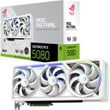 ASUS GeForce RTX 5080 ROG ASTRAL GAMING WHITE Edition, Grafikkarte weiß, DLSS 4, 3x DisplayPort, 2x HDMI 2.1