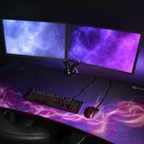 Arozzi Arena Gaming Desk, Gaming-Tisch lila, Large - Deep Purple - Galaxy