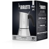 Bialetti Venus, Espressomaschine silber, 4 Tassen