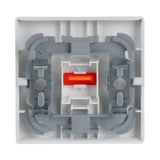 Busch-Jaeger Kontroll-Wippe davos für Ausschalter, Wechselschalter, Kreuzschalter und Taster 1789-84 weiß (glänzend), Retail