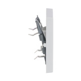 Busch-Jaeger Kontroll-Wippe davos für Ausschalter, Wechselschalter, Kreuzschalter und Taster 1789-84 weiß (glänzend), Retail