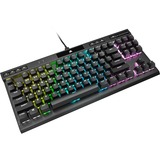 Corsair K70 RGB TKL, Gaming-Tastatur schwarz, Cherry MX Speed Silver