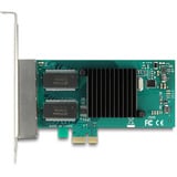 DeLOCK PCI Express x1 zu 4 x RJ45 Gigabit LAN i350, LAN-Adapter 