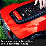 Einhell Mähroboter FREELEXO 500 BT, 18Volt rot/schwarz, Li-Ion Akku 2,5Ah, App-Steuerung per Bluetooth