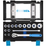 GEDORE Steckschlüssel-Satz 1/2", DMU-20, 15-teilig mit Umschaltknarre