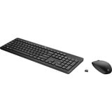 HP 235 Wireless Maus und Tastatur, Desktop-Set schwarz, DE-Layout