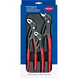 KNIPEX Cobra-Paket 00 20 09 V02, Zangen-Set schwarz, gezahnte Griffflächen, integrierter Klemmschutz