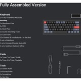 Keychron Q4, Gaming-Tastatur schwarz/blaugrau, DE-Layout, Gateron G Pro Brown, Hot-Swap, Aluminiumrahmen, RGB