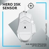 Logitech Gaming G502 X, Gaming-Maus weiß, HERO 25K