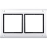 Merten Rahmen zweifach mit Verschraubung weiß, Retail