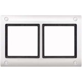Merten Rahmen zweifach mit Verschraubung weiß, Retail