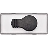 Merten Schriftfeld mit tastbaren Symbol Licht glasklar, Rahmen transparent, Retail