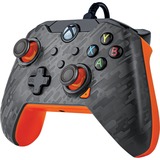 PDP Wired Controller - Atomic Carbon, Gamepad anthrazit/orange, für Xbox Series X|S, Xbox One, PC