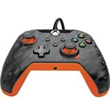 PDP Wired Controller - Atomic Carbon, Gamepad anthrazit/orange, für Xbox Series X|S, Xbox One, PC