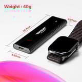 Patriot Transporter Lite SSD 500 GB, Externe SSD schwarz, USB-C 3.2 Gen 2 (10 Gbit/s)