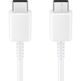 SAMSUNG USB 2.0 Kabel, USB-C Stecker > USB-C Stecker weiß, 1 Meter, Laden mit bis zu 60 Watt