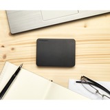 Toshiba Canvio Basics 1 TB, Externe Festplatte schwarz, Micro-USB-B 3.2 Gen 1 (5 Gbit/s), inkl. USB-C-Adapter