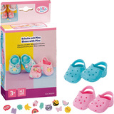 ZAPF Creation BABY born Badeschuhe mit Pins 2 Paar 43cm, Puppenzubehör 